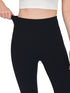 COMEOR Leggings Damen 3/4 Atmungsaktiver Baumwolle - High Waist Caprihose, Kurze Sport Leggins, Radlerhose Elastische Blickdicht Yogahose Sporthose