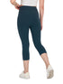 COMEOR Leggings Damen 3/4 Atmungsaktiver Baumwolle - High Waist Caprihose, Kurze Sport Leggins, Radlerhose Elastische Blickdicht Yogahose Sporthose