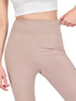 COMEOR Leggings Damen 3/4 Atmungsaktiver Baumwolle - High Waist Caprihose, Kurze Sport Leggins, Radlerhose Elastische Blickdicht Yogahose Sporthose