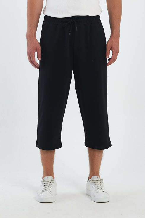 COMEOR Sporthose Herren Kurz – 3/4 Capri Hose Herren - Kurze Hosen Männer Laufshorts Baumwolle Shorts