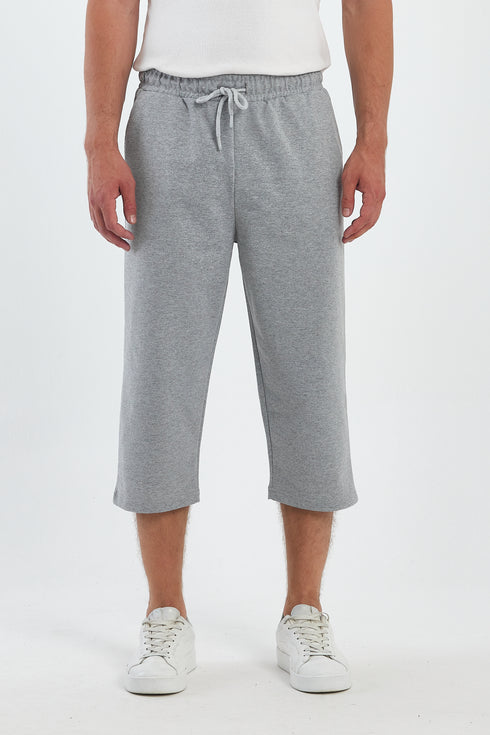 COMEOR Sporthose Herren Kurz – 3/4 Capri Hose Herren - Kurze Hosen Männer Laufshorts Baumwolle Shorts