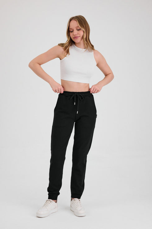 Jogginghose Damen -Baumwolle Warme Sporthose, Freizeithosen, Sweatpants