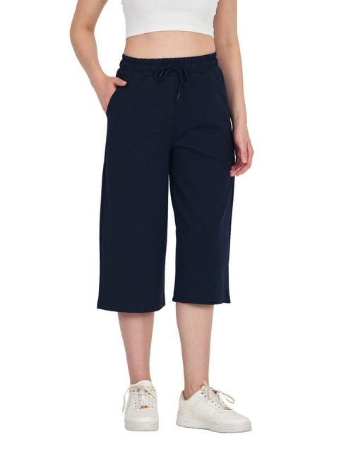 COMEOR Damen Capri Sweatpants – Bequeme 3/4 Jogginghose