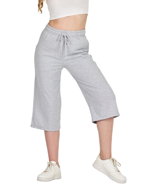 COMEOR Damen Capri Sweatpants – Bequeme 3/4 Jogginghose