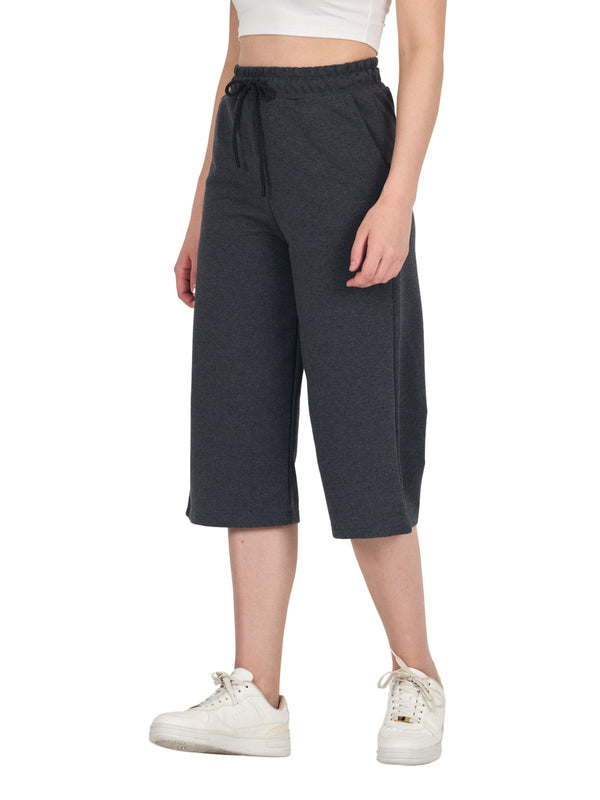 COMEOR Damen Capri Sweatpants – Bequeme 3/4 Jogginghose