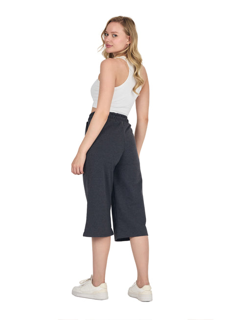 COMEOR Damen Capri Sweatpants – Bequeme 3/4 Jogginghose