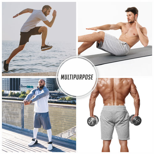 COMEOR Sporthose Herren Kurz-Kurze Hosen Shorts, Kurze Jogginghose Laufhose Laufshorts Männer Sommer Baumwolle Trainingshose Bermuda Shorts Hose Fitnesshose Tennishose