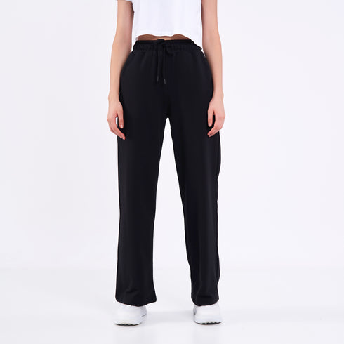 COMEOR Jogginghose Damen - Sporthose Lang Baumwolle Traininghose Lockere Sweatpants mit elastischem Bund und geradem Bein