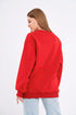 COMEOR Sweatshirt Damen Bequemer Oversize Pullover aus Baumwolle, Langarmshirt als Basic Pulli ohne Kapuze Regular Fit