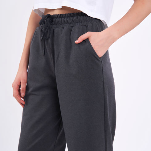 COMEOR Jogginghose Damen - Sporthose Lang Baumwolle Traininghose Lockere Sweatpants mit elastischem Bund und geradem Bein