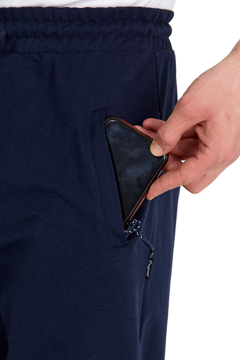 COMEOR Jogginghose Herren mit Reißverschlusstaschen Baumwolle Trainingshose - Sporthose Jogginghosen Männer Jogger | Jungen Freizeithose