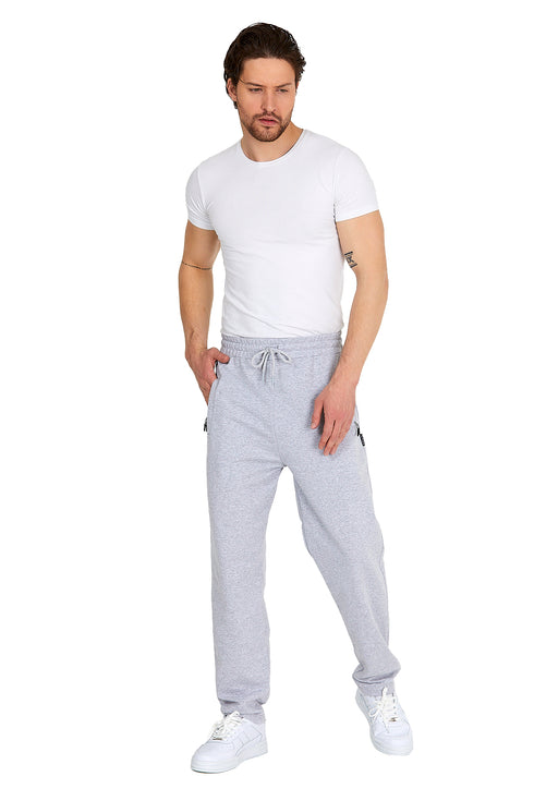 COMEOR Jogginghose Herren mit Reißverschlusstaschen Baumwolle Trainingshose - Sporthose Jogginghosen Männer Jogger | Jungen Freizeithose