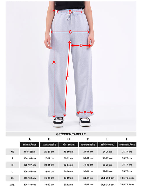 COMEOR Jogginghose Damen - Sporthose Lang Baumwolle Traininghose Lockere Sweatpants mit elastischem Bund und geradem Bein