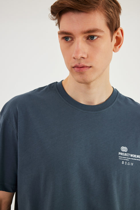 COMEOR Herren T-Shirt Baumwolle Set – Rundhals Kurzarm Oversize Basic Shirt – Sommer Freizeitshirt Slim Fit Print Casual Sport Bekleidung