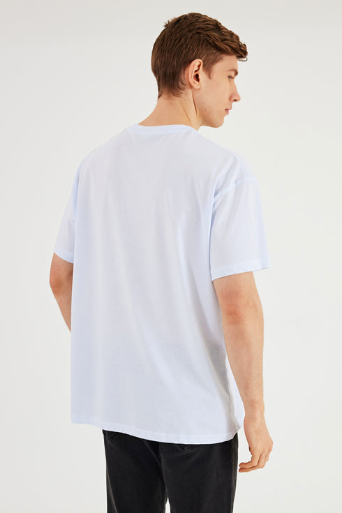 COMEOR Herren T-Shirt Baumwolle Set – Rundhals Kurzarm Oversize Basic Shirt – Sommer Freizeitshirt Slim Fit Print Casual Sport Bekleidung