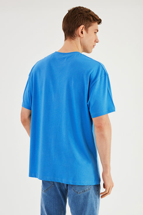 COMEOR Herren T-Shirt Baumwolle Set – Rundhals Kurzarm Oversize Basic Shirt – Sommer Freizeitshirt Slim Fit Print Casual Sport Bekleidung