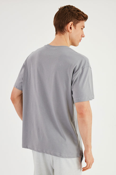 COMEOR Herren T-Shirt Baumwolle Set – Rundhals Kurzarm Oversize Basic Shirt – Sommer Freizeitshirt Slim Fit Print Casual Sport Bekleidung