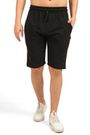 COMEOR Sporthose Herren Kurz-Kurze Hosen Shorts, Kurze Jogginghose Laufhose Laufshorts Männer Sommer Baumwolle Trainingshose Bermuda Shorts Hose Fitnesshose Tennishose Black