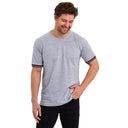COMEOR T Shirt Herren Kurzarm Classic Baumwolle Sport Männer Light Gray