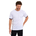 COMEOR T Shirt Herren Kurzarm Classic Baumwolle Sport Männer White