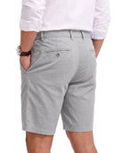 Kurze Hosen Herren - Baumwolle Chino Shorts Elastische Taille mit Tunnelzug Stretch Sommer Freizeithose Kurz Classic Fit
