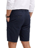 Kurze Hosen Herren - Baumwolle Chino Shorts Elastische Taille mit Tunnelzug Stretch Sommer Freizeithose Kurz Classic Fit