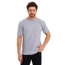 T-Shirt Herren Basic T-Shirts Baumwolle Light Gray