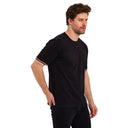 COMEOR T Shirt Herren Kurzarm Classic Baumwolle Sport Männer Black