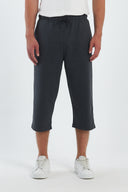 COMEOR Sporthose Herren Kurz – 3/4 Capri Hose Herren - Kurze Hosen Männer Laufshorts Baumwolle Shorts Dark Gray