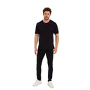 COMEOR T Shirt Herren Kurzarm Classic Baumwolle Sport Männer Black
