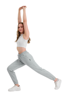 Jogginghose Damen -Baumwolle Warme Sporthose, Freizeithosen, Sweatpants Light Gray