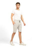 COMEOR Sporthose Herren Kurz-Kurze Hosen Shorts, Kurze Jogginghose Laufhose Laufshorts Männer Sommer Baumwolle Trainingshose Bermuda Shorts Hose Fitnesshose Tennishose Light Gray