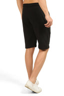 COMEOR Sporthose Herren Kurz-Kurze Hosen Shorts, Kurze Jogginghose Laufhose Laufshorts Männer Sommer Baumwolle Trainingshose Bermuda Shorts Hose Fitnesshose Tennishose Black