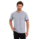 COMEOR T Shirt Herren Kurzarm Classic Baumwolle Sport Männer Light Gray