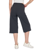 COMEOR Damen Capri Sweatpants – Bequeme 3/4 Jogginghose Dark Gray