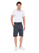 COMEOR Shorts Herren mit Reißverschluss - Baumwolle Kurze Hosen, Sporthose Kurz Männer Bermuda Jogginghose, Laufshorts Sommer Trainingshose Dark Gray