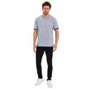 COMEOR T Shirt Herren Kurzarm Classic Baumwolle Sport Männer Light Gray