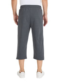 Herren Bermuda Capri Shorts 3/4 Sommerhosen mit Reißverschluss Dark Gray