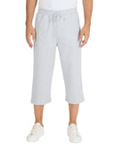 Herren Bermuda Capri Shorts 3/4 Sommerhosen mit Reißverschluss Light Gray