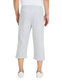 Herren Bermuda Capri Shorts 3/4 Sommerhosen mit Reißverschluss Light Gray