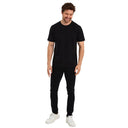 T-Shirt Herren Basic T-Shirts Baumwolle Black
