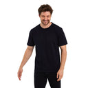 T-Shirt Herren Basic T-Shirts Baumwolle Navy