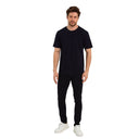 T-Shirt Herren Basic T-Shirts Baumwolle Navy