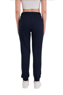 Jogginghose Damen -Baumwolle Warme Sporthose, Freizeithosen, Sweatpants Navy