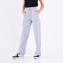 COMEOR Jogginghose Damen - Sporthose Lang Baumwolle Traininghose Lockere Sweatpants mit elastischem Bund und geradem Bein Light Gray