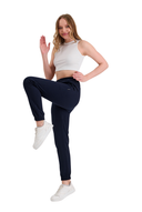 Jogginghose Damen -Baumwolle Warme Sporthose, Freizeithosen, Sweatpants Navy
