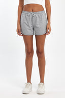 COMEOR Kurze Hose Damen - Shorts Sommer Jogginghose, Sporthose Kurz Baumwolle, Trainingshose Kurz - Laufhose Kurz Sommerhose Kurz Yoga Sport Freizeit Light Gray