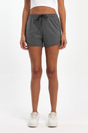 COMEOR Kurze Hose Damen - Shorts Sommer Jogginghose, Sporthose Kurz Baumwolle, Trainingshose Kurz - Laufhose Kurz Sommerhose Kurz Yoga Sport Freizeit Dark Gray