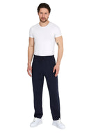 COMEOR Jogginghose Herren mit Reißverschlusstaschen Baumwolle Trainingshose - Sporthose Jogginghosen Männer Jogger | Jungen Freizeithose Navy