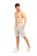 COMEOR Sporthose Herren Kurz-Kurze Hosen Shorts, Kurze Jogginghose Laufhose Laufshorts Männer Sommer Baumwolle Trainingshose Bermuda Shorts Hose Fitnesshose Tennishose Light Gray